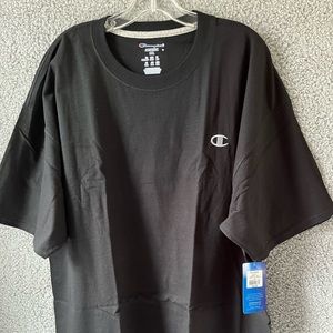 Mens Champion Black 2XL Black Jersey T-Shirt